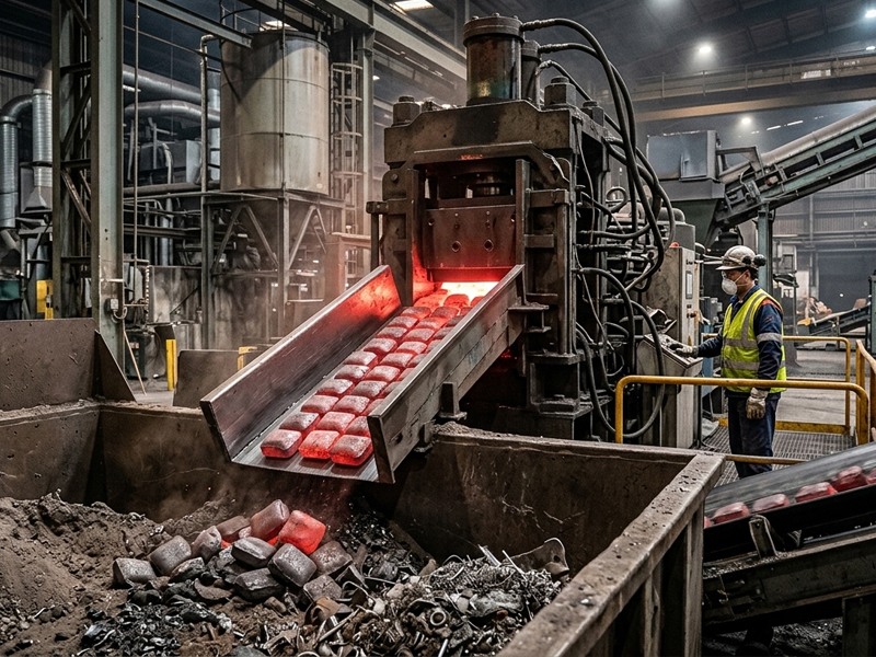 Mineral and Metal Scraps Briquetting Application